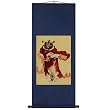 Handmade Chinese Warrior Scroll Art