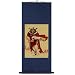 EXP Handmade Chinese Warrior Scroll Art