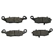 06-11 Kawasaki VN 900 Vulcan Classic LT Kevlar Carbon Front & Rear Brake Pads