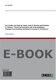 Produkt-Bild: Zur Studie von Paul M. Healy, Amy P. Hutton und Krishna G. Palepu: Stock Performance and Intermediation Changes Surrounding Sustained Increases in Disclosure