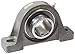 Browning VPS-228 AH Pillow Block Ball Bearing, 2 Bolt, Air Handling Duty, Setscrew Lock, Contact and Flinger Seal, Cast Iron, Inch, 1-3/4" Bore, 2-1/8" Base To Center Height