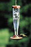 Schrodt Designs Model HBLC-E Crystal Etched Hummingbird Feeder