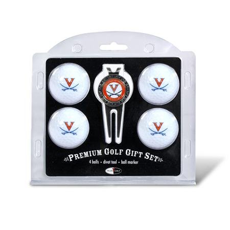 Virginia Cavaliers Uva Ncaa 4 Team Logo Golf Ball Divot Tool Set