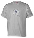Dallas Cowboys -Grey- Soda Rubber Gridiron Classics Helmet T-Shirt