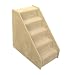 Wide Mini Pet Stairs 5-Step (Beige, 26 in. x 16 in. x 26 in. )