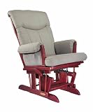 41LfSUnLCxL. SL160  Barrington Premium 6 Position Reclining Glider Rocker  Cherry Finish with Sage Micro Fiber