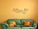 FOLLOW YOUR BLISS AND THE UNIVERSE WILL OPEN DOORS FOR YOU, WHERE THERE WERE ONLY WALLS Vinyl wall lettering stickers quotes and sayings home art decor decal