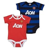 Manchester United Football Club Home and Away Short Sleeve Bodysuit