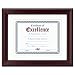 Rosewood Document Frame, Wall-Mount, Wood, 11 x 14
