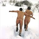 Christmas Cards - Charity Pack of 8 - Naked Couple