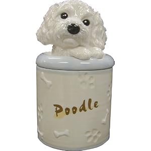Poodle Collectible Dog Puppy Cookie Jar Container Figurine Statue Art by