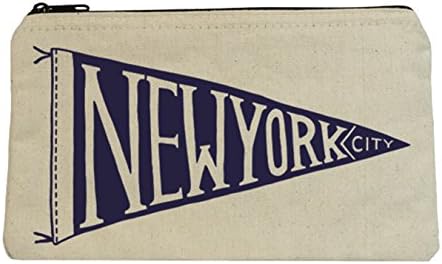 Witty Canvas Zipper Pouch - So Many Uses NYC Pennant