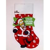 Simpsons Homer Santa Time For a Little Holiday Cheer Christmas Stocking