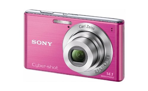 Sony DSC-W530P Digitalkamera (14 Megapixel, 4-fach optischer Zoom, 26mm Weitwinkel, 6,9 cm (2,7 Zoll) Display) pink