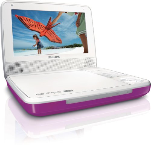 Philips PET741/37 Portable DVD Player with 7-Inch LCD, Purple