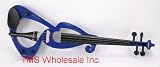 New 4/4 Blue Student Electric Violin Fiddle with Case