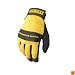 Dewalt DPG20L All Purpose Synthetic Leather Palm Spandex Back Velcro Wrist Work Glove, Large