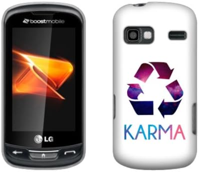 Fincibo (TM) LG Rumor Reflex LN272 Xpression C395 Protector Hard Plastic Snap On Cover Case - Karma, Front And Back