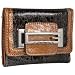 Synthetic Wallets - Women's Camden Shiny Brown/Multi Synthetic Leather Tri-Fold Wallet: Brown/Multi Tri-Fold