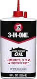 3-IN-ONE 10038 Multi-Purpose Oil, 8 oz. (Pack of 1)