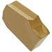Dorian Tool SGT CVD Titanium Nitride Coated Carbide Cut-Off and Grooving Insert, Right Cut, 5/32" Cutting Width, 4" Insert (Pack of 10)
