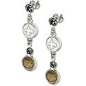 LogoArt New Orleans Saints 7MM Crystal Earring