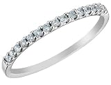 Diamond Wedding Band 1/7 Carat (ctw) in 14K White Gold
