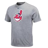 MLB Cleveland Indians Youth Short Sleeve Basic Tee (Steel Heather, Small)
