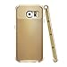 technext020 Galaxy S6 Case, Heavy Duty Armor Rugged Case for Samsung Galaxy S6 Slim Fit Hybrid Dual Layers PC Silicone Gold