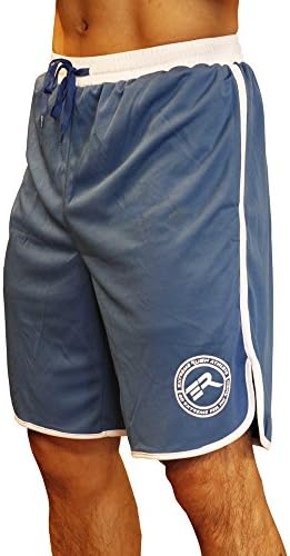 Men's Extreme Rush Gym Shorts (Medium, Blue/White)