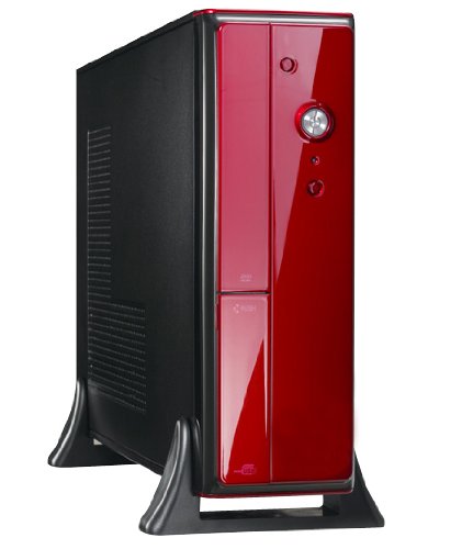 XION mATX/ITX Slim HTTP Desktop Case with 5-in-One Card-reader, 450 Watt Power Supply - Retail XON-810PRed Red