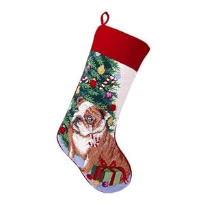 english bulldog christmas stockings