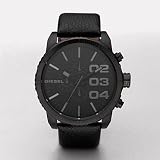 Diesel #DZ4216 Men's Large Round Black Ion Plated Chronograph Watch