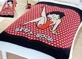 Betty Boop Polka Dot Fleece Blanket Throw OFFICIAL