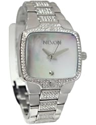 NIXON Womens NXA300710 Mother-Of-Pearl and Crystal Ladies Watch