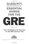 Essential Words for the GRE (Barron's Essential Words for the GRE)