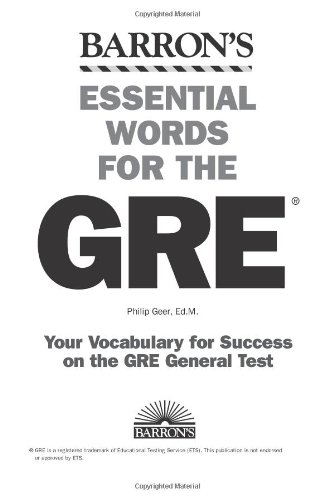 Essential Words for the GRE (Barron's Essential Words for the GRE)