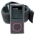 Fosmon&reg; Premium Quality Microsoft Zune 4Gb / 8Gb Silicone Skin Case + Armband - White Clear