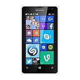 Microsoft Lumia 435 - Smartphone (Qualcomm Snapdragon 200, doble núcleo a 1.2 GHz, A-GPS/Glonass, WiFi, Micro USB, Bluetooth, Dual SIM, 1 GB de RAM, Windows 8.1 con Lumia Denim) color blanco