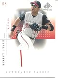 Barry Larkin 2001 SP Game Used Edition Authentic Fabric Jersey Card Cincinnati Reds