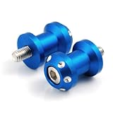 Blue Motorcycle Street Racing Bike Race-stand Spool Swing Arm Protector Slider Billet CNC Machined for GSXR GSX-R 600 750 1000 GS 250 300 400 SV650 GT380 GT550 GT750 GSF1200 GSF1250 Bandit Intruder 800 1400 1500 Boulevard SV650 SV1000 SFV 650 Gladius GSX650F GSX1400 B-King V-Strom