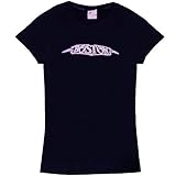 Boston 'Silver Foil Logo' Women's / Juniors navy lightweight t-shirt