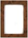 4 x 6 Picture / Photo Frame, Brown Burl