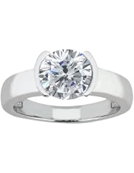 0.80 Ct Round H/I SI1/SI2 Diamond 14K White Gold Ring
