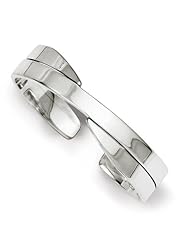 Sterling Silver Cuff Bangle, Best Quality Free Gift Box Satisfaction Guaranteed