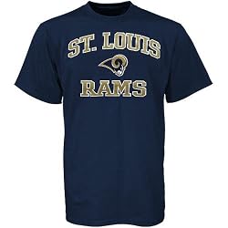 NFL St. Louis Rams Navy Blue Heart and Soul T-shirt