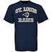NFL St. Louis Rams Navy Blue Heart and Soul T-shirt