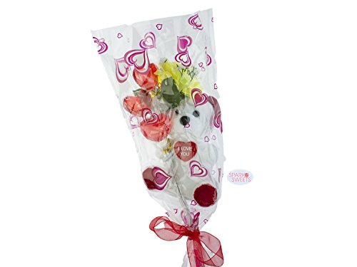 Sparko Sweets P9465Md 20 Bouquet Teddy Bear Mothers Day Candy, 1-display with 20