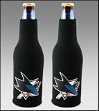SET 2 SAN JOSE SHARKS NHL BOTTLE SUIT KOOZIE COOLERS