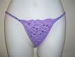 Sequinned Scalloped Thong Purple Sequins-SM